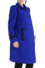 Momo Maternity "Madison" Double Breasted Wool Blend Coat