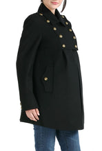 Momo Maternity Women's 'Stella' Military Style Wool Blend Coat