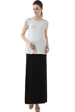Momo Maternity Fold Over Waist Maxi Skirt