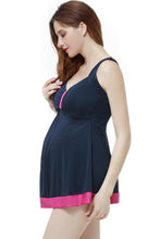 Momo Maternity UPF 50+ Colorblock One Piece Swim Bathing Suit