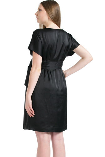Maternity Empire-Waist Black Dress | Momo Maternity MOMOBABY Maternity Empire-Waist Black Dress | Momo Maternity MOMOBABY